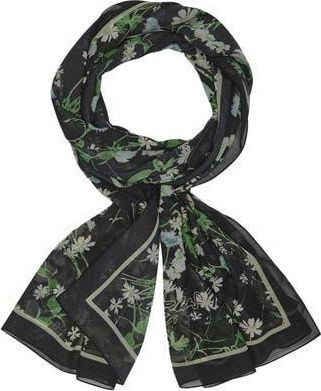 Karl Lagerfeld Wildflower Chiffon Wrap Scarf in Black at Nordstrom Rack