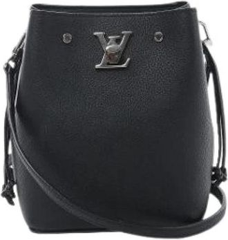 Louis Vuitton Pre-owned Lock Me Bucket Bag - Dames - Vintage Tas - Zwart - ONE Size - Leer - Vintage