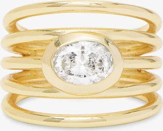 Melinda Maria Womens Shes A Boss Stacked Ring In Gold