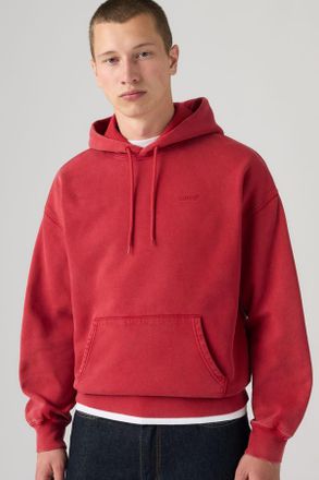 Levi's Authentic Pullover Hoodie - Men - XL - Red / Faded Wash Emboldened