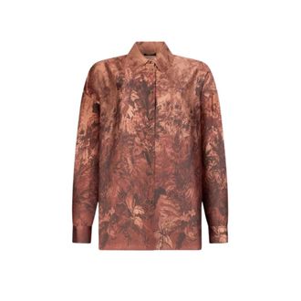 Liu Jo Dames, Blouses & Shirts, Bruin, Maat: 2XL Poliester