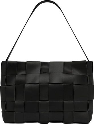 St.Agni Woven Envelope Mini Tote - Dames - Schoudertassen - Zwart - ONE Size - Katoen - Tassen