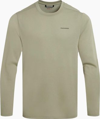 Craghoppers Mens Craghoppers Mens Abel Nosilife Long-Sleeved T-Shirt - Green - Size: 44