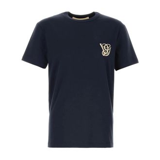 Valentino T-Shirts, male, Blue, Size: 2XL VG Embroidery T-Shirt