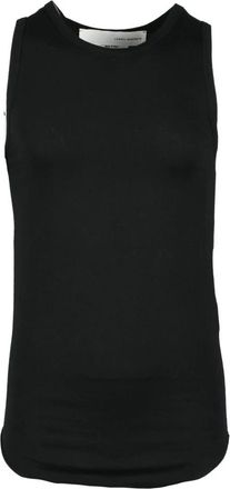 Isabel Benenato Katoenen Hemdje - Heren - Tops zonder mouwen - Zwart - XL - Katoen - Tops