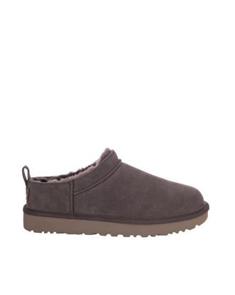UGG Brown Solid Classic Micro Boot