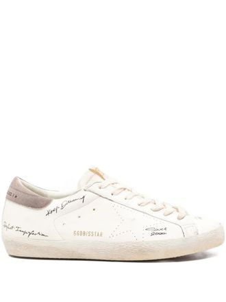 Golden Goose Super-Star sneakers - men - Calf Leather/Cotton/Polyurethane/Suede/Rubber - 43 - Neutrals