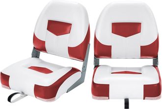 Costway Costway Sillas Plegables Para Barco,2 Asientos Para Barco Con Tira De Fijaci&oacute;n Larga Y Tornillos En Acero Inoxidable, Asiento Yate Ergon&oacute;micos Con Esp