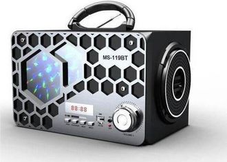 Trade Shop Trade Shop - Altavoz Port&aacute;til Bluetooth Led Varios Colores Fm/sd/usb Smartphone Ms-119bt