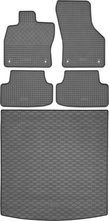 OEM Volkswagen Golf Vii Kombi / Variant De 09.2013 A 06.2020 Set - Alfombrillas De Goma Para Coche + Alfombrilla Para Maletero