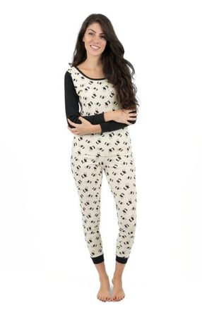 Leveret Womens Cotton Matching Family Pajamas, Dream Weaver Prints in Panda at Nordstrom, Size X-Large