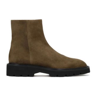 Kazar Schoenen, Dames, Groen, 37 EU, Su&egrave;de, Suede Zippered Booties
