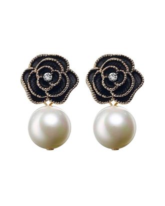 Liv Oliver 18K Cz Drop Earrings