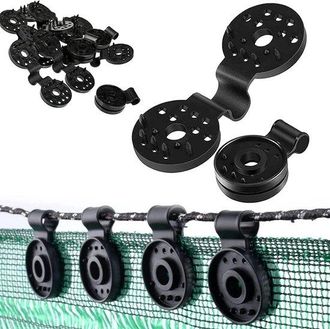 OEM Clips Especiales Con Ojal Para Malla De Sombra, Juego De 50 Unidades, Negro, Clips De Montaje Para Malla De Sombra, Toldo, Red Antip&aacute;jaros