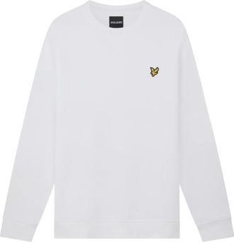 Lyle & Scott Tussenlaag Crew Neck Sweatshirt - Heren - Sweatshirts - Wit - 2XL - Hoodies & sweatvesten