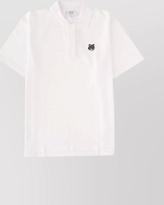 Maison Kitsuné polo shirt with short sleeves and collar