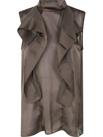 sacai Satin X Chiffon Pullover