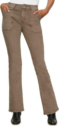 Sanctuary Hayden Utility Bootcut Jeans in Morel Brown at Nordstrom, Size 26