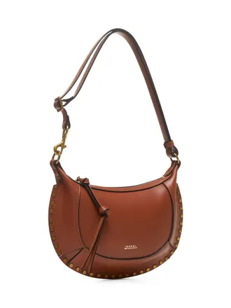 Isabel Marant Womens Shoulder Bag Oskan Moon Brown Leather Calf