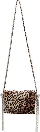 Alexandre Vauthier Geraldine leopard-print cross body bag - women - Leather - One Size - Neutrals