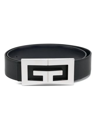 Givenchy logo-buckle belt - men - Calf Leather - 100 - Black