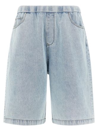 Entire studios Blue Cotton Bermuda Mens Shorts