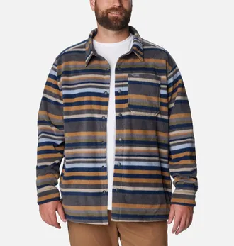 Columbia Steens Mountain Printed Shirt Jacket Mens Multicolor Striped JZZ574