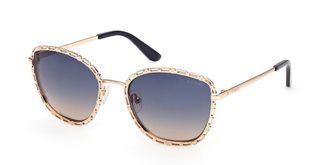 Guess GU00297 32W Womens Sunglasses Gold Size 54