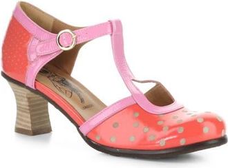 FLY London Blef T-Strap Pump in Scarlet/Pink at Nordstrom, Size 10-10.5Us