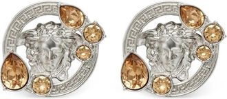 Versace Medusa stud earrings - women - Brass - One Size - Silver