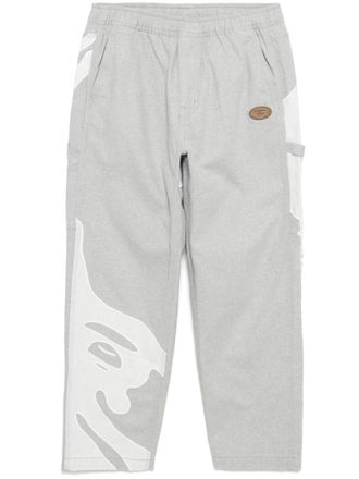 Aape By A Bathing Ape moonface-logo jeans - Grey