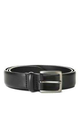 Orciani Brushed Leather Burnished Buckle Belt