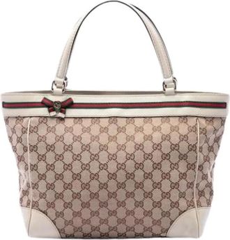Gucci Pre-owned Mayfair Tote Bag - Dames - Vintage Shopper - Beige - ONE Size - Vintage