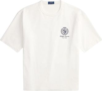 Polo Ralph Lauren Relaxed Fit Jersey Graphic T-Shirt - Heren - T-shirts - Wit - 2XL - Katoen - Tops