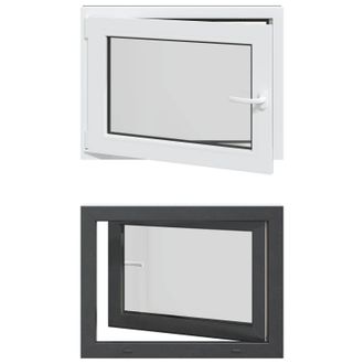 vidaXL Color Interno De Ventana De S&oacute;tano Blanco Risor 80 X 50 Cm Vidaxl
