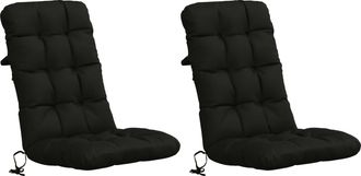 vidaXL Cojines Para Sillas De Respaldo Alto En 2 Piezas Vianen 2 Pcs Vidaxl