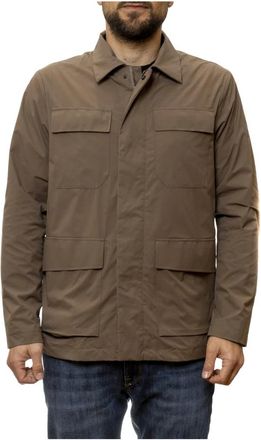 People of Shibuya Field Jacket Kasugai - Heren - Zomerjassen - Bruin - L - Polyester - Jassen