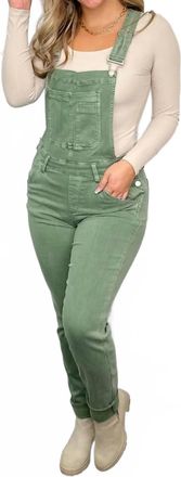 Judy Blue Joanna Boyfriend Overalls In Sage
