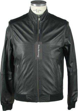 Emilio Romanelli Sleek Leather Jacket For Mens Men