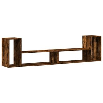 vidaXL Muebles De Tv 2 Uds Madera Ingenier&iacute;a Roble Ahumado 100x30x50cm Vidaxl