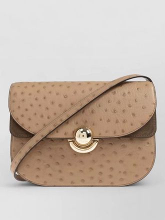 Furla sfera small crossbody bag ostrich texture