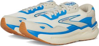 Brooks Ghost Max SE Mens Walking Shoes Silver Lining/Blue/Surf The Web : 9 D - Medium, Rubber/Suede