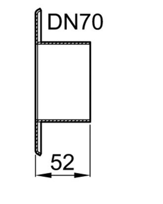 Aco Aco Bocchettone Di Afflusso Dn 70 Per Sinkamat-s/z In Va 1.4301, 0159.03.36