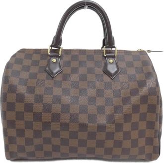 Louis Vuitton Ebene Coated Canvas Boston Bag (Pre-Owned)