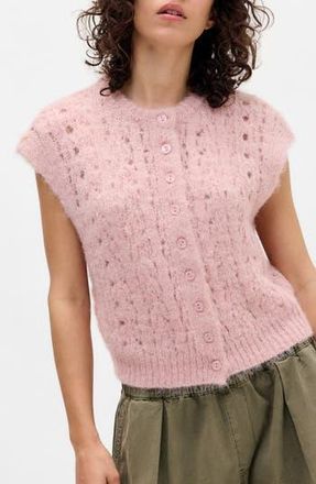 BDG Stitchy Button-Up Sweater Tank in Pink at Nordstrom Rack, Size X-Small