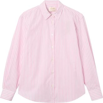 MC2 Saint Barth Shirts, female, Pink, Size: S Meredith Cotton SB Stripes V 21 Emb