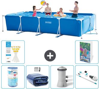 Intex Piscina Con Estructura Rectangular - 450x220x84 Cm - 7-piezas S27