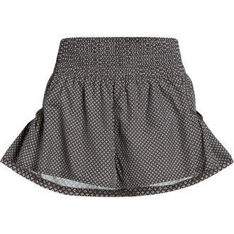 Free People FP Movement Get Your Flirt On Shorts in Chocolate Combo at Nordstrom, Size X-Small Regular