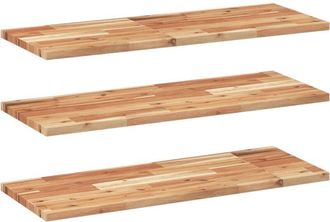 vidaXL Estante Flotante 3 Uds Madera Acacia Acabado Aceite 100x30x2 Cm Vidaxl