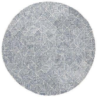 Safavieh Alfombra lana blu/avorio 122 x 122 cm